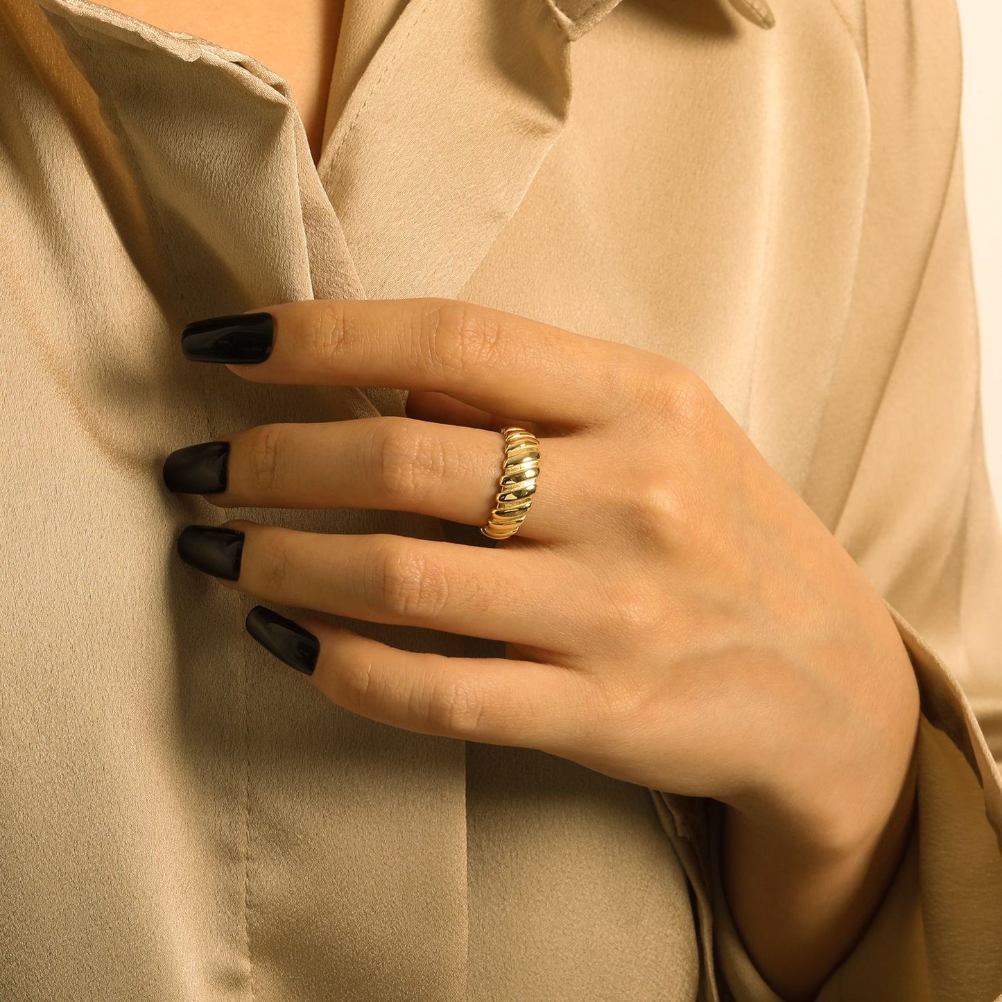 Fashion Outfit Street Style Gear 925 Sterling Silver Adjustable Ring
